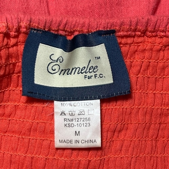 Emmelee for F.C. Peach Strapless Dress - Size Medium - Picture 5 of 7